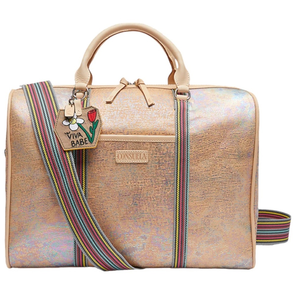 Consuela Iridescent Gold Travel Bag
